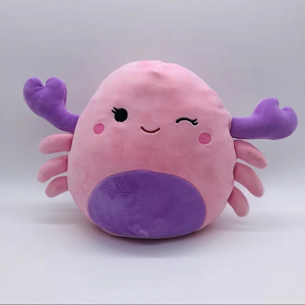 SQUISHMALLOWS - KIDS PINK AND PURPLE CRAB 9” HEIGHT